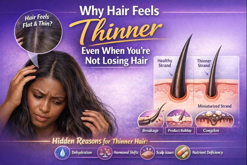 Why Hair Feels Thinner Even When You’re Not Losing Hair
