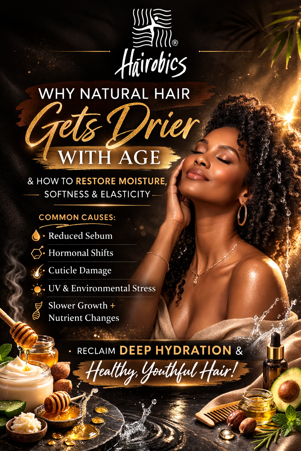 Why Natural Hair Gets Drier With Age (And How to Restore Moisture at Every Stage)