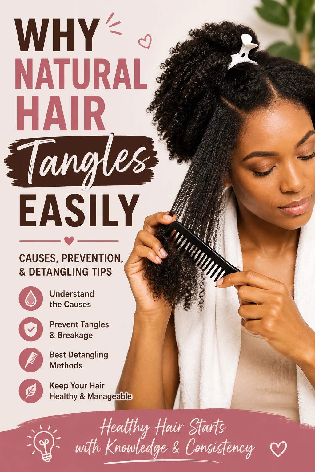 Why Natural Hair Tangles Easily: Causes, Prevention, and Detangling Tips