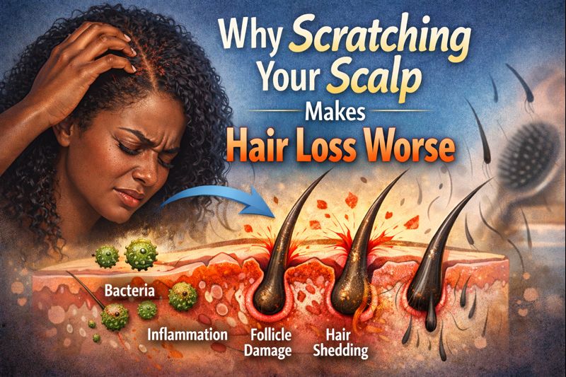 Why Scratching Your Scalp Makes Hair Loss Worse