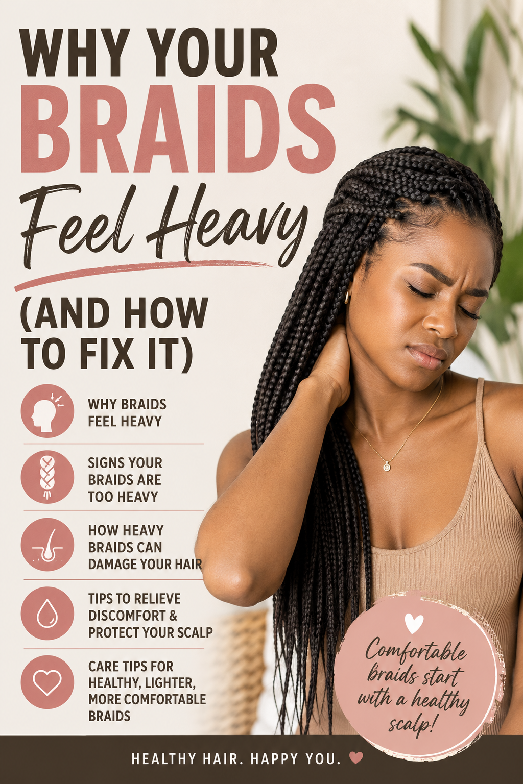 Why Your Braids Feel Heavy (And How to Fix It): The Complete Guide to Comfortable, Healthy Braids