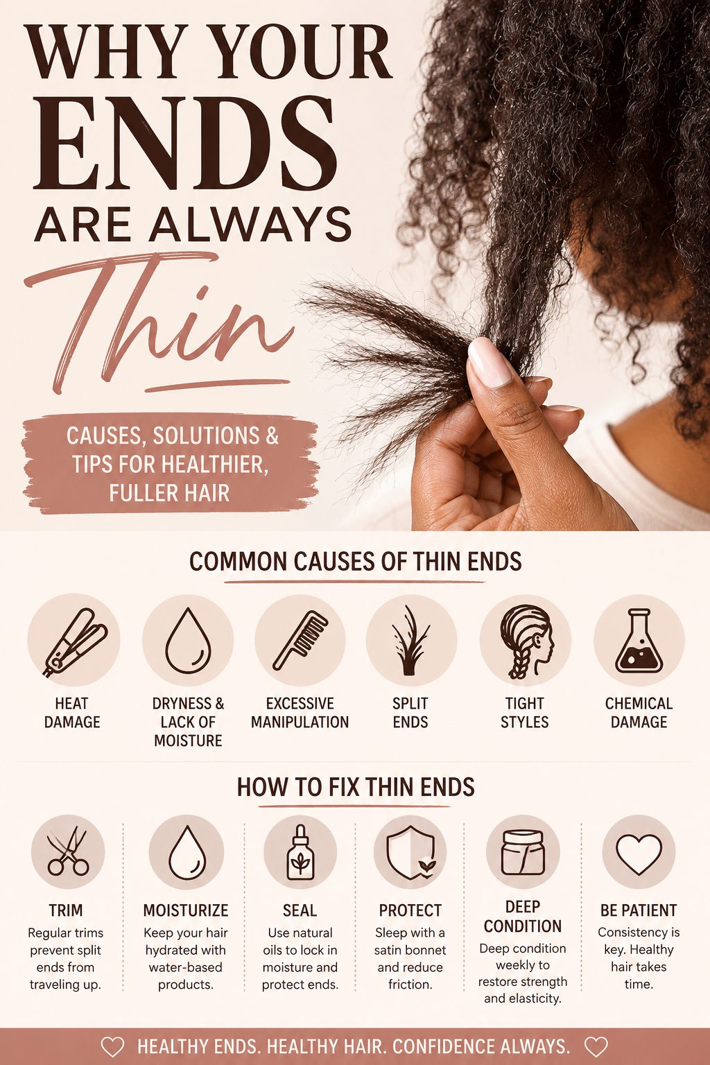 Why Your Hair Ends Are Always Thin (And How to Finally Fix It)