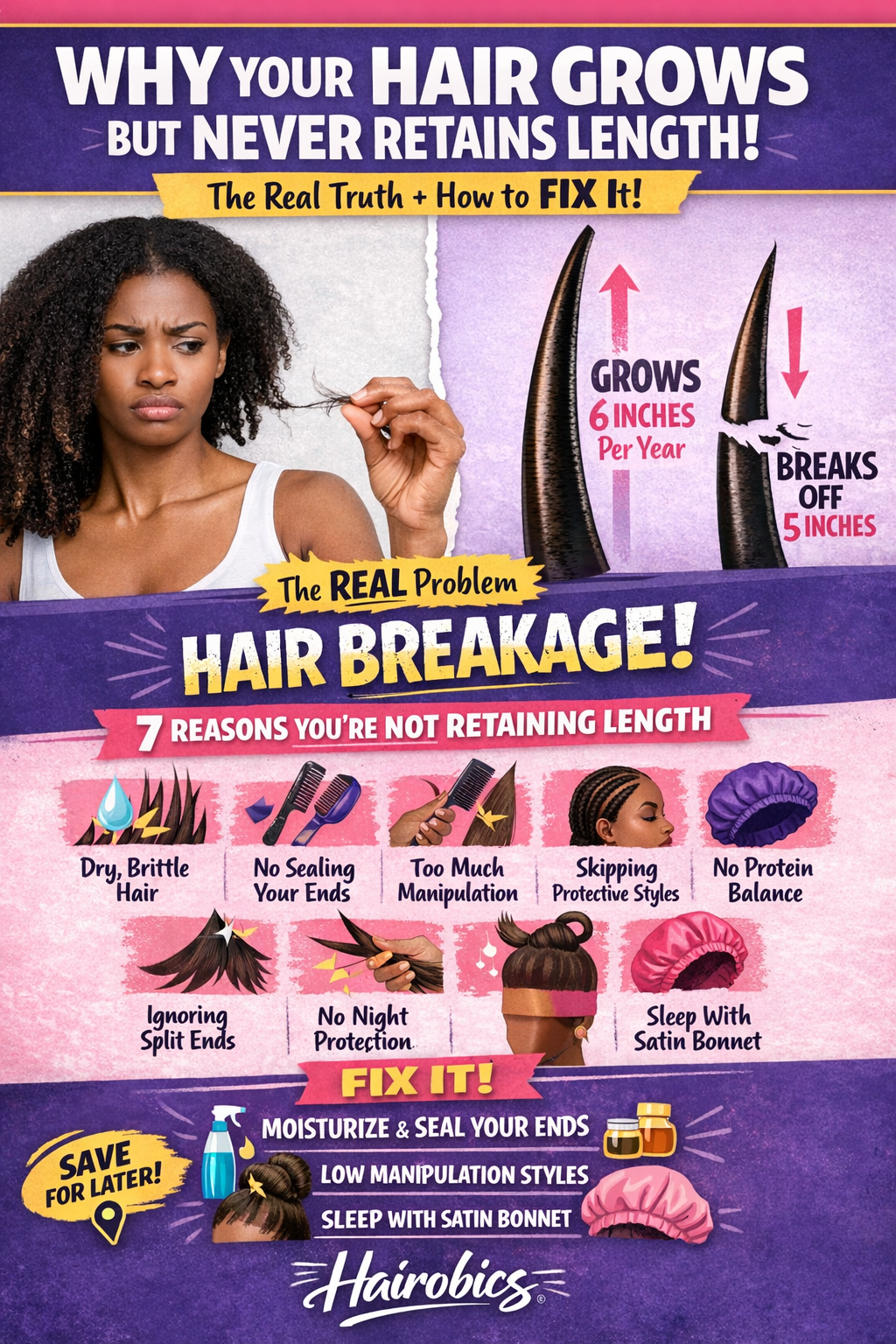 Why Your Hair Grows but Never Retains Length