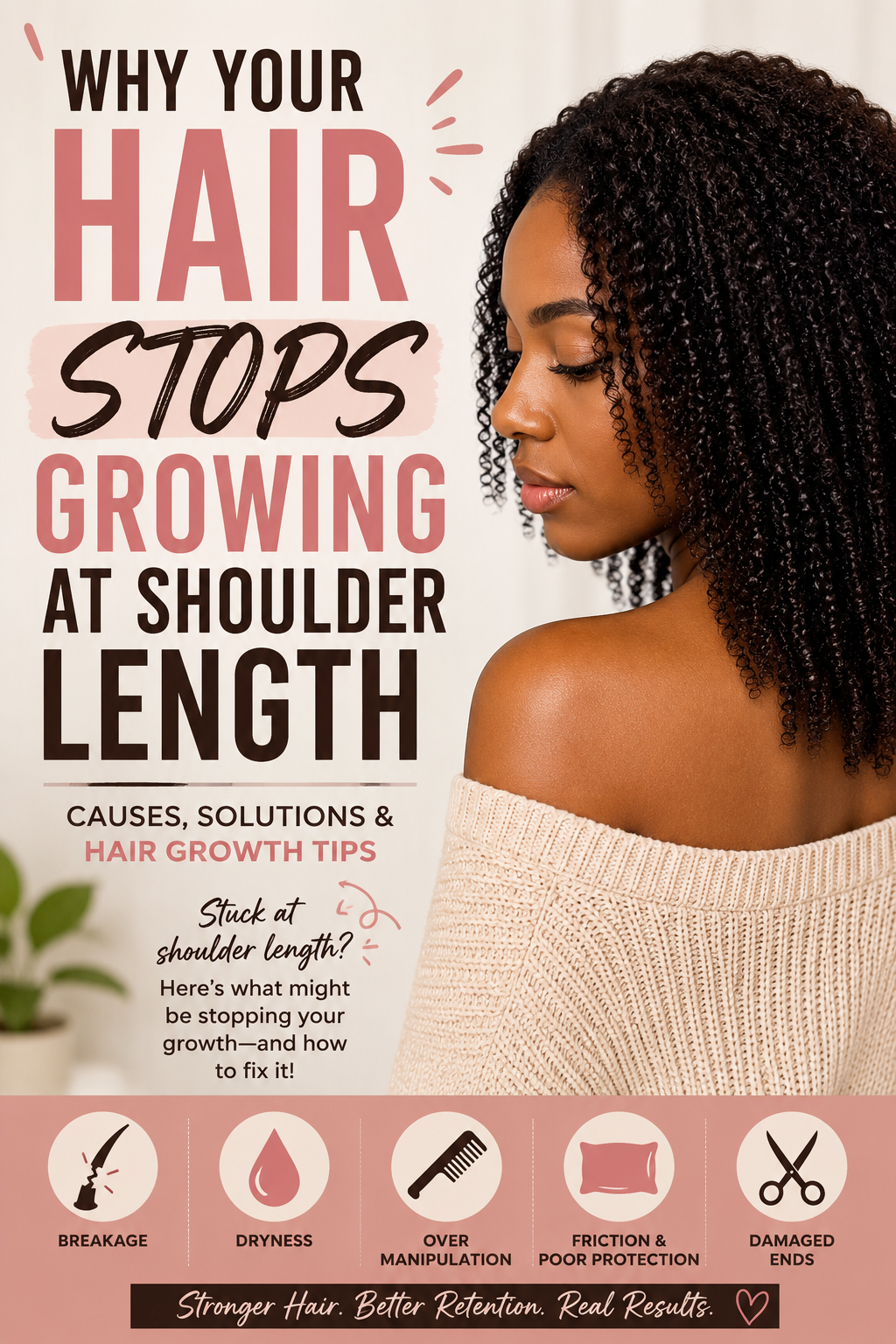 Why Your Hair Stops Growing at Shoulder Length: Causes, Solutions & Hair Growth Tips