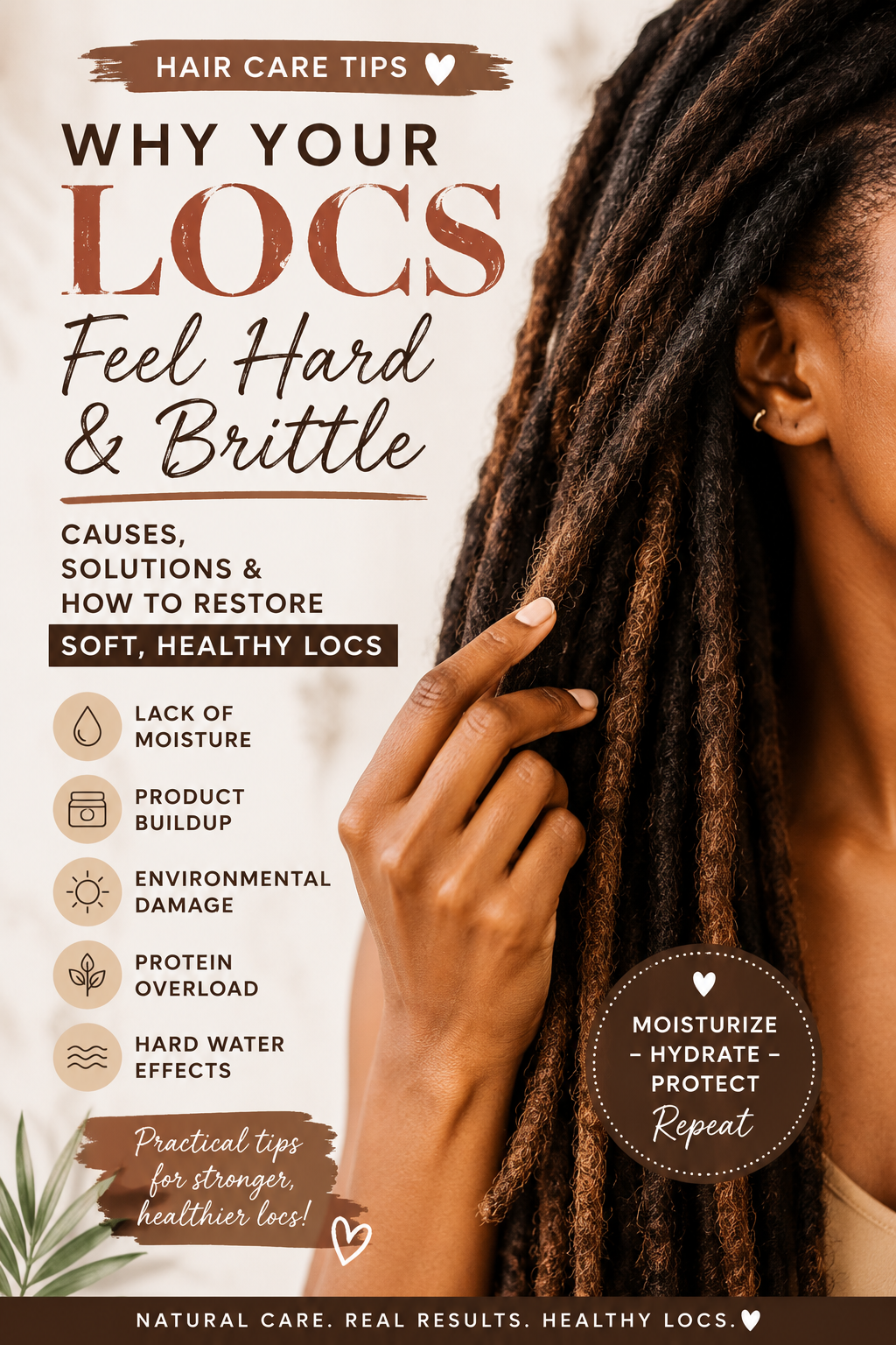 Why Your Locs Feel Hard and Brittle: Causes, Solutions, and How to Restore Soft, Healthy Locs