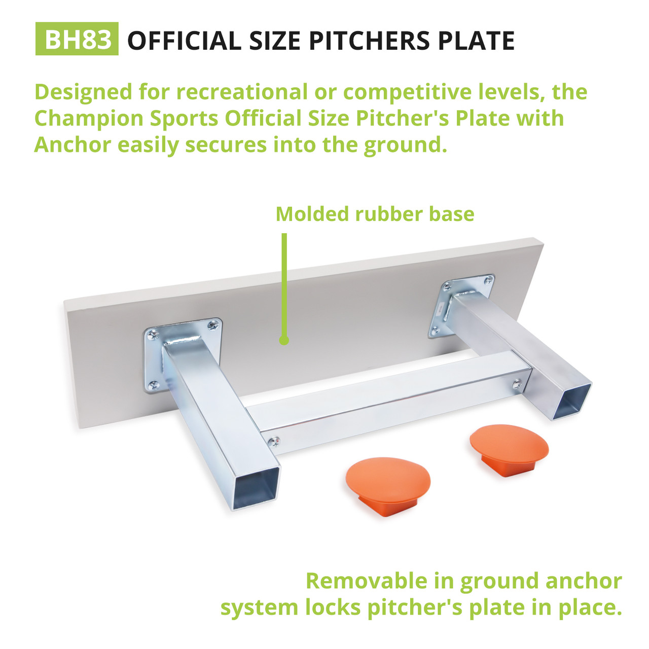 ANCHOR STYLE PITCHER'S PLATE - Champion Sports