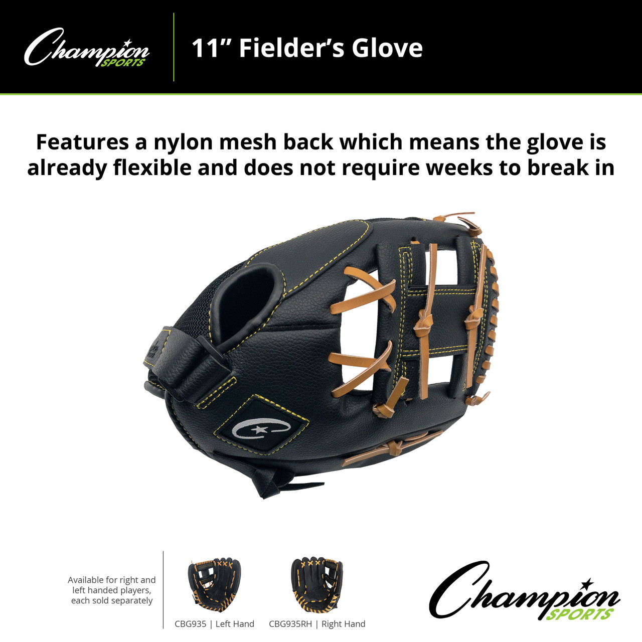 PHYSICAL EDUCATION FIELDER'S GLOVE - Champion Sports