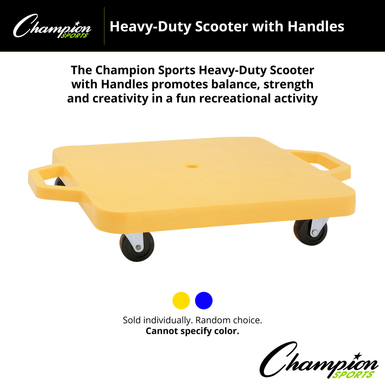 HEAVY-DUTY SCOOTER WITH HANDLE - Champion Sports