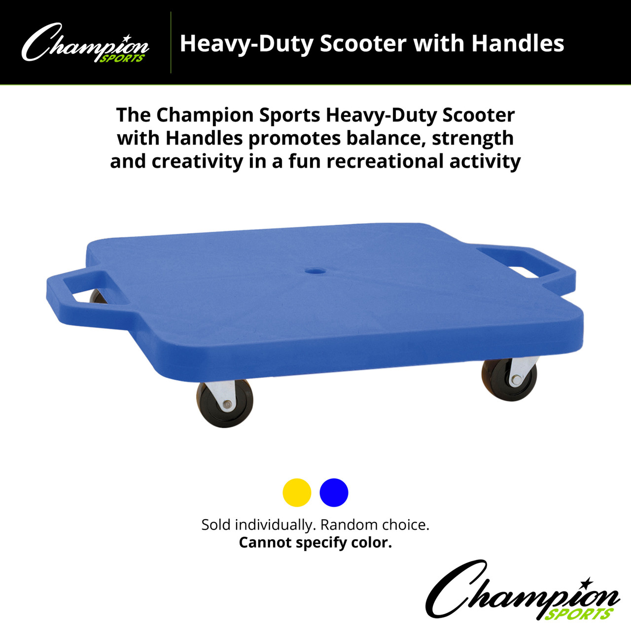 HEAVY-DUTY SCOOTER WITH HANDLE - Champion Sports