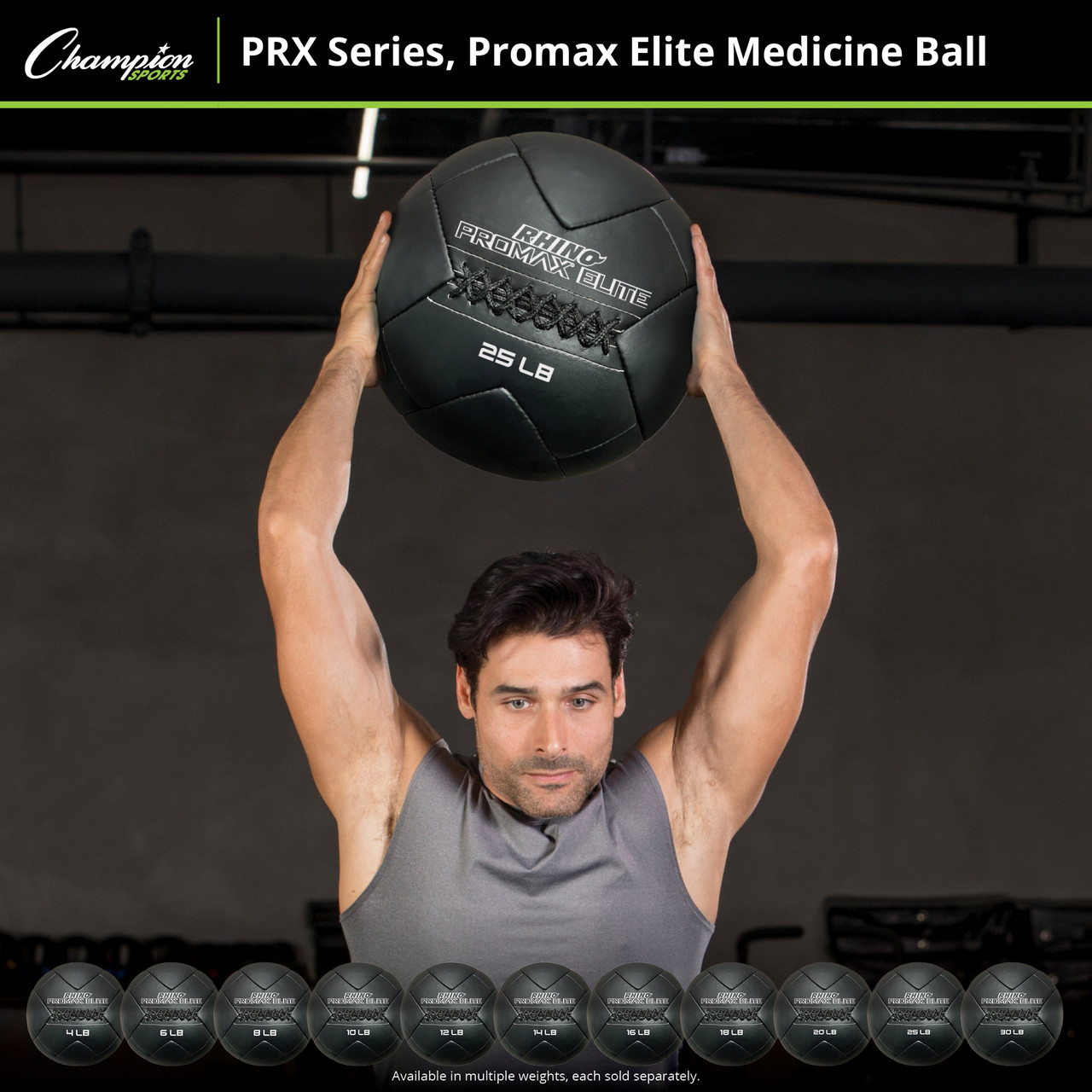 RHINO PROMAX ELITE MEDICINE BALL - Champion Sports