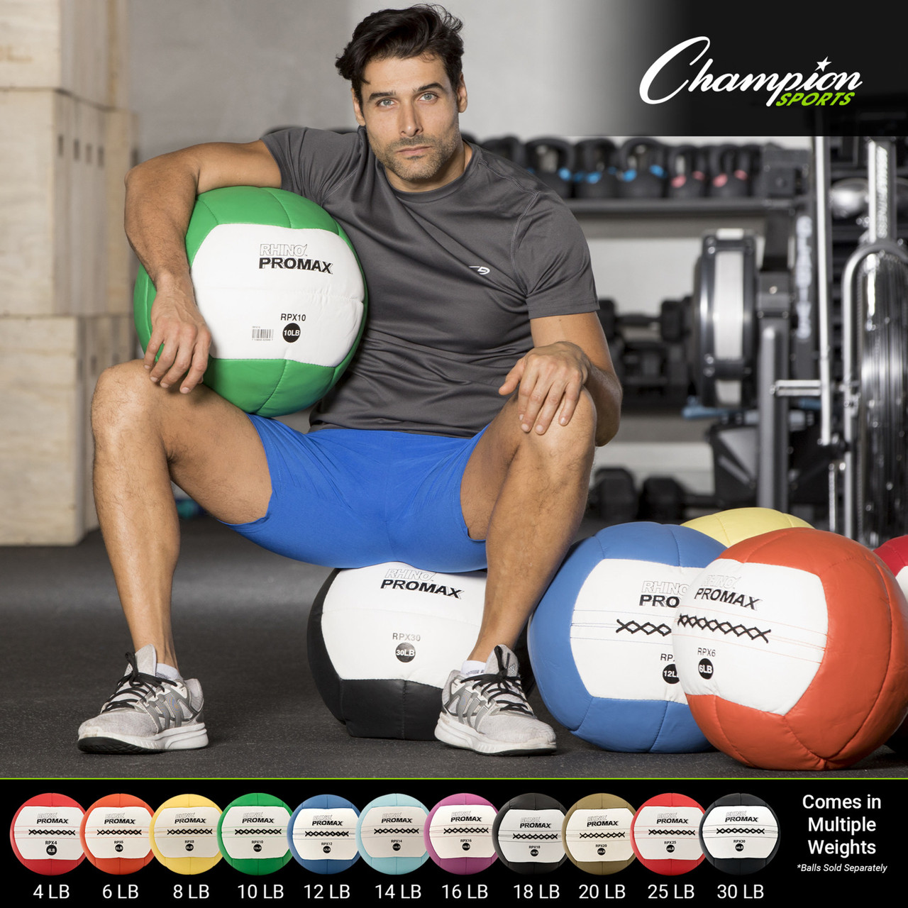 RHINO PROMAX MEDICINE BALL - Champion Sports