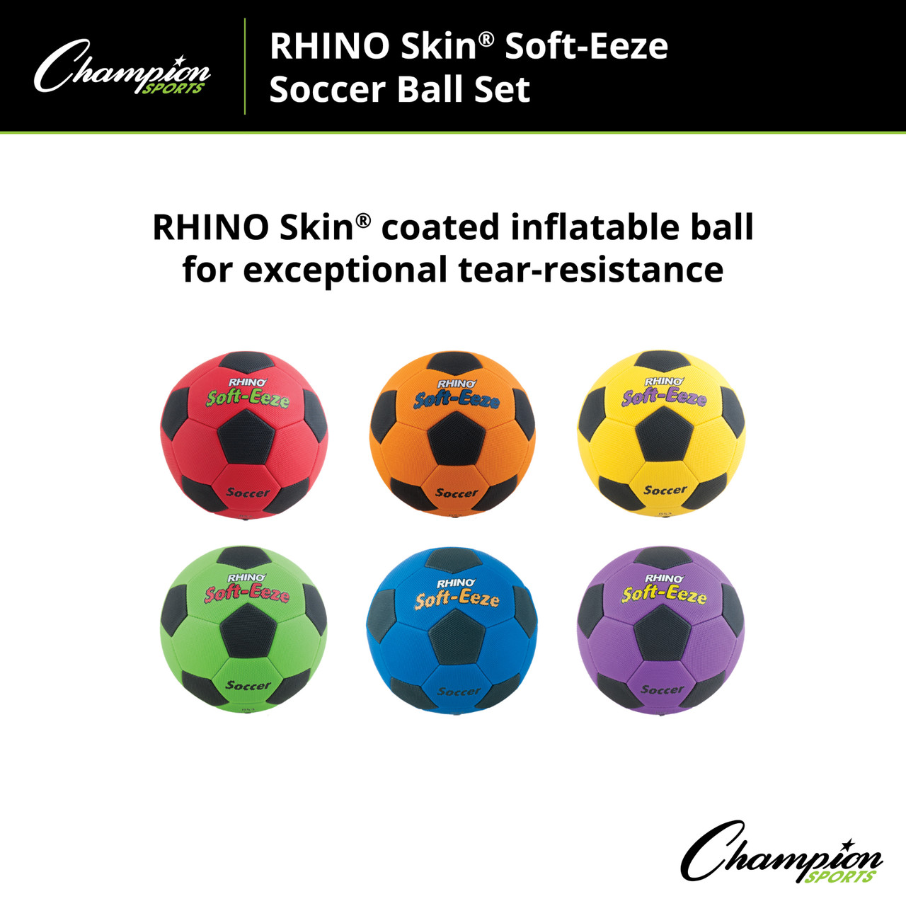 RHINO SOFT-EEZE BALL SET - Champion Sports