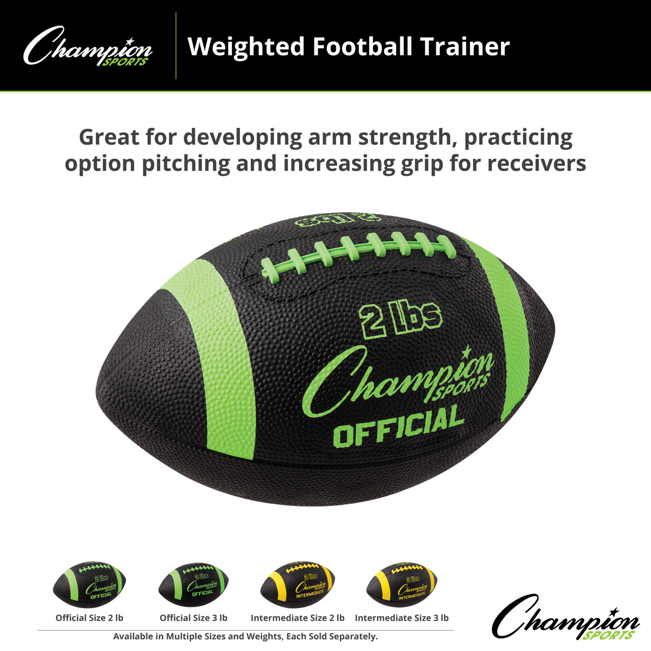 Champion Sports Weighted Football - Thumbnail 5