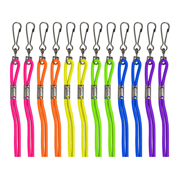 HEAVY-DUTY NEON NYLON LANYARDS - Champion Sports
