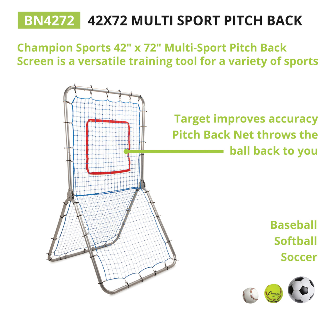 MULTISPORT PITCH BACK SCREEN - Champion Sports