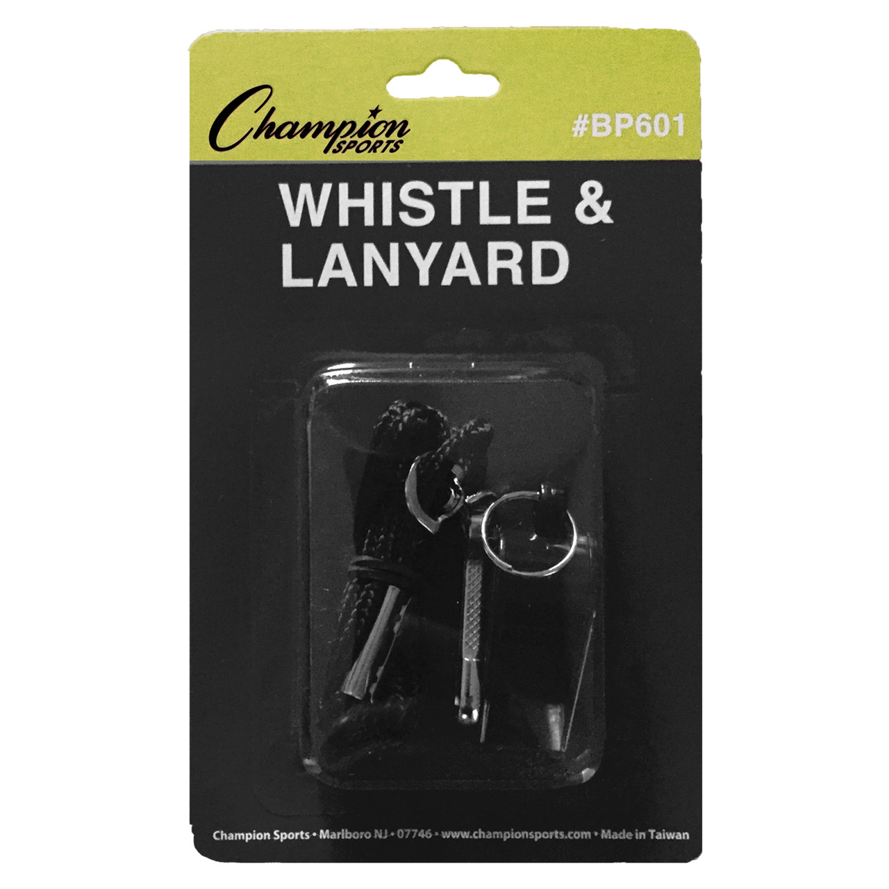 PLASTIC WHISTLE AND LANYARD - Champion Sports