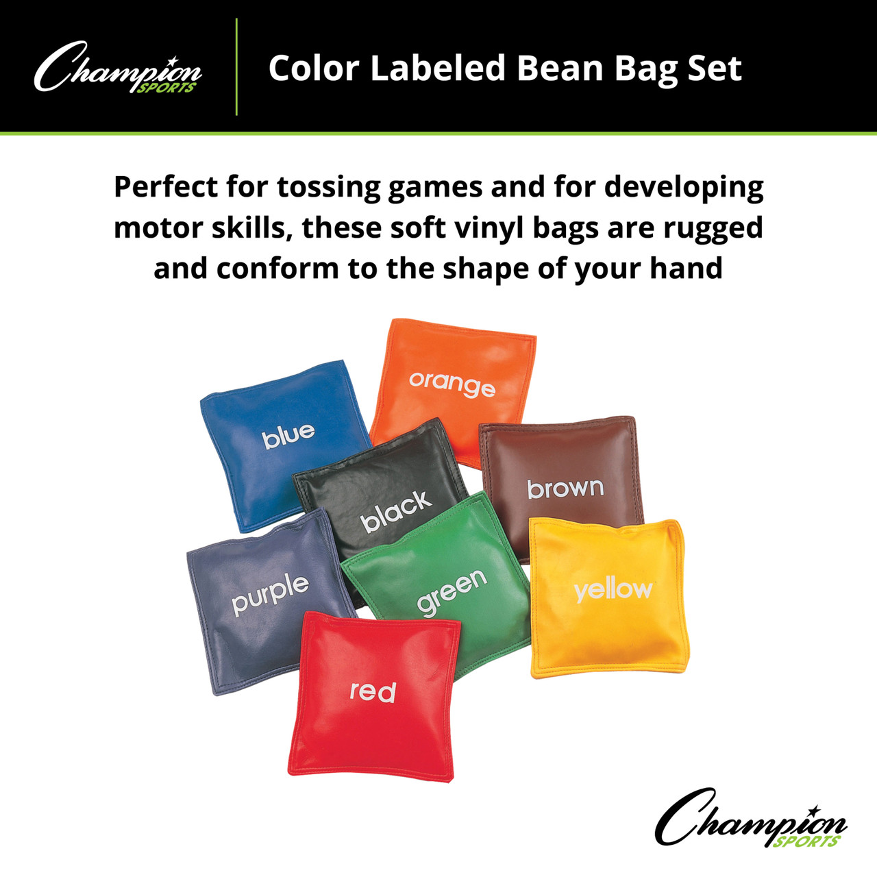 COLOR LABELED BEAN BAG SET - Champion Sports