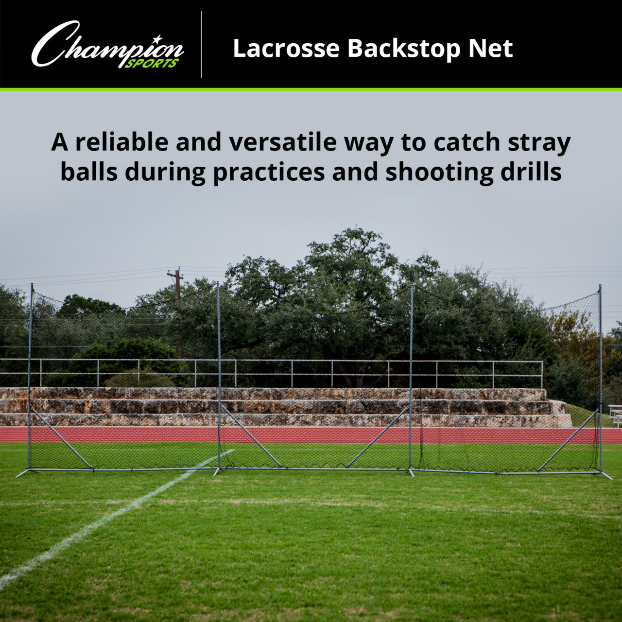Champion Sports Lacrosse Backstop Net - Thumbnail 4