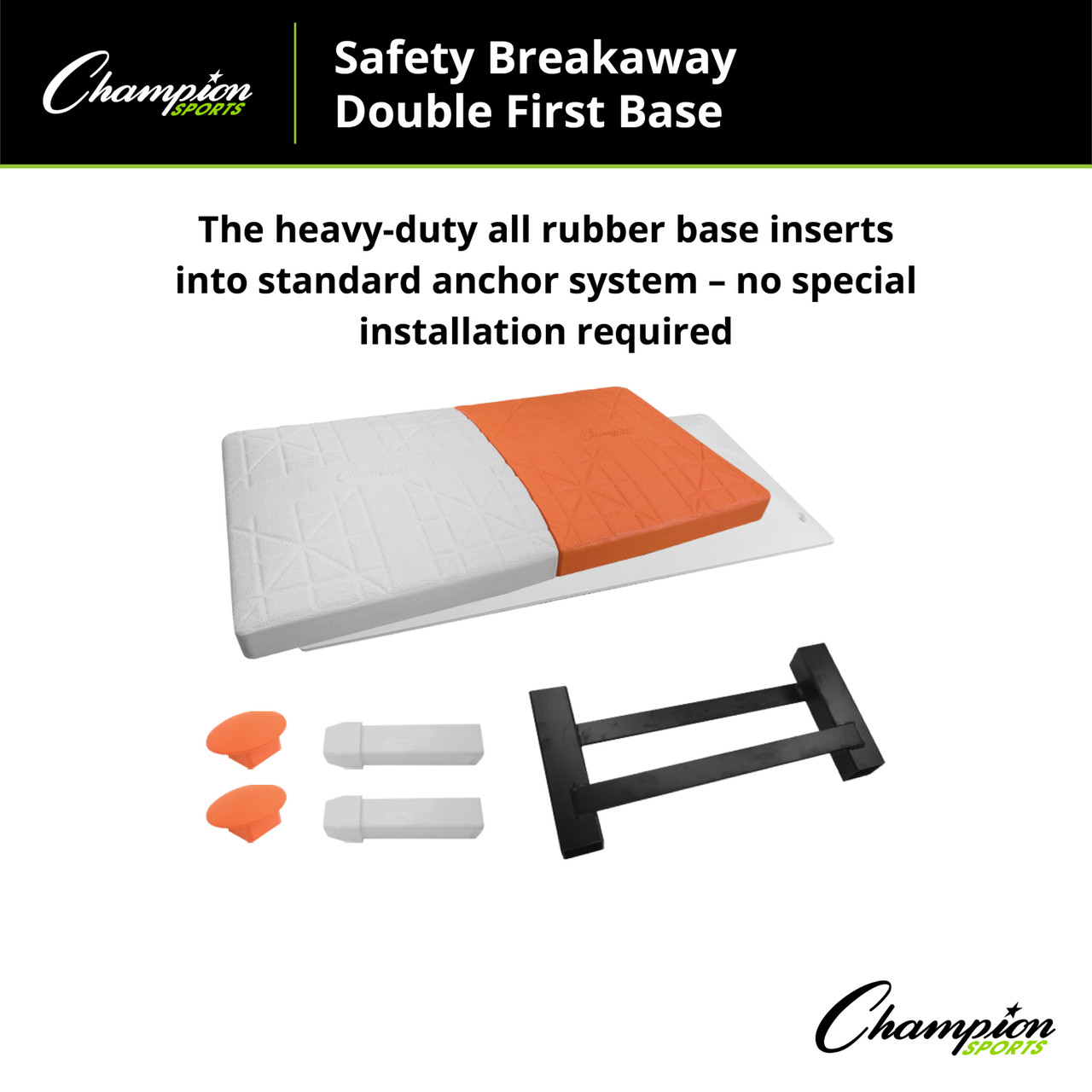 SAFETY BREAKAWAY DOUBLE FIRST BASE - Champion Sports