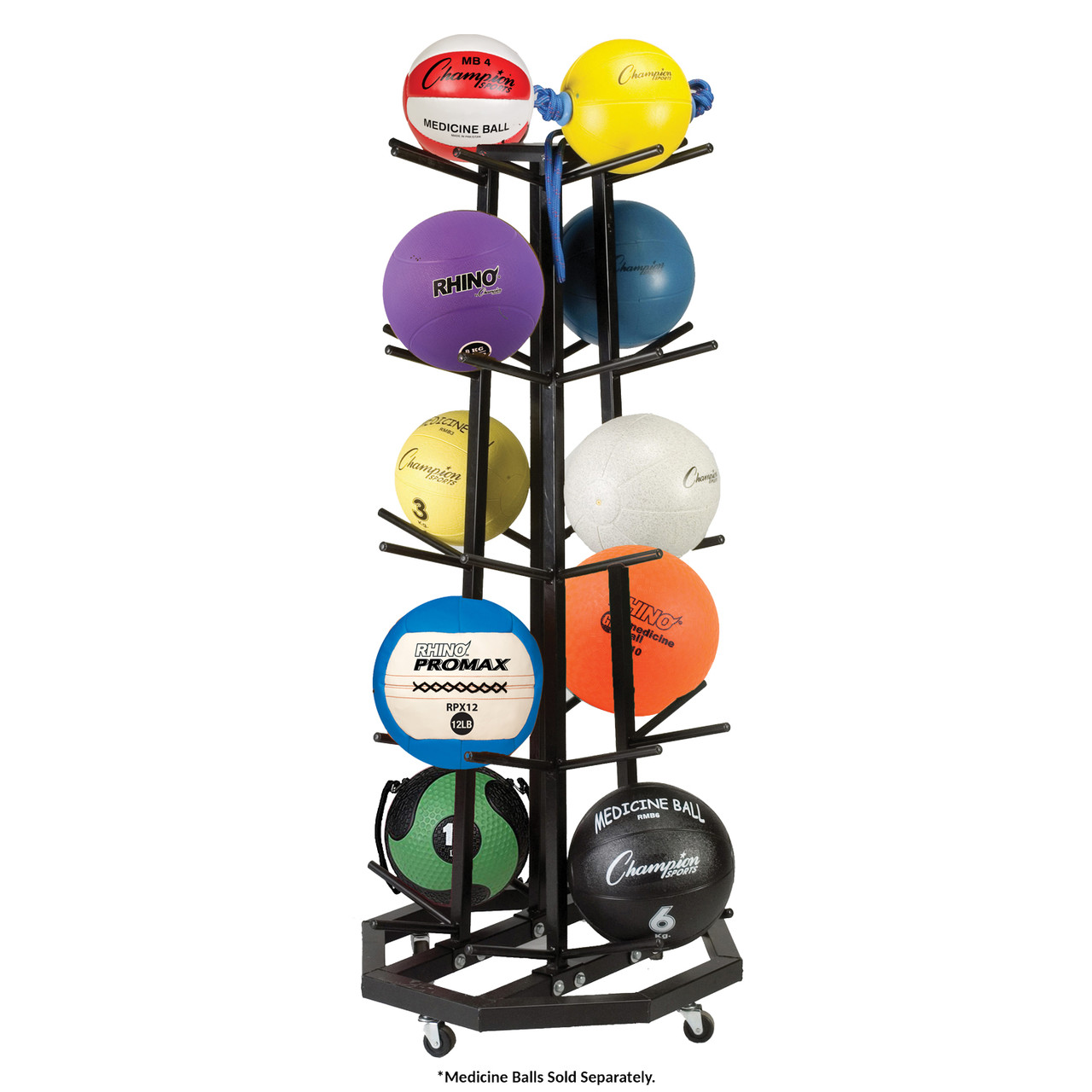 Champion Sports Medicine Ball Rack