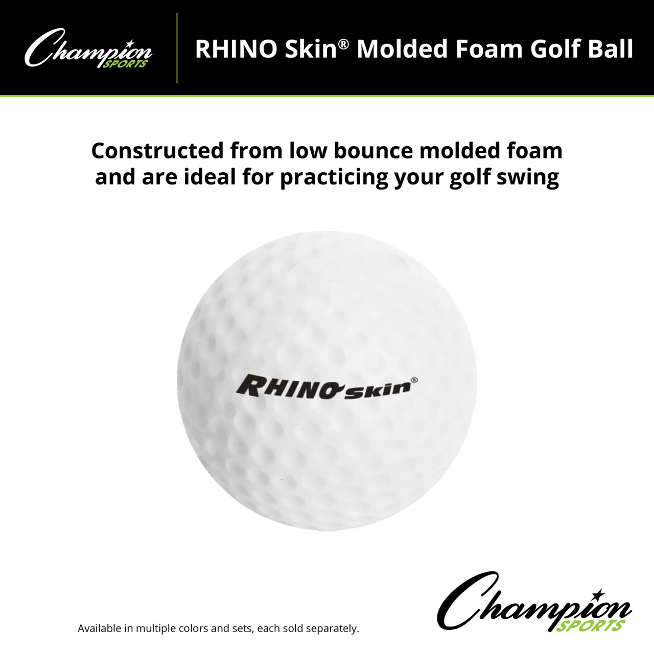 RHINO SKIN MOLDED FOAM GOLF BALL - Thumbnail 5