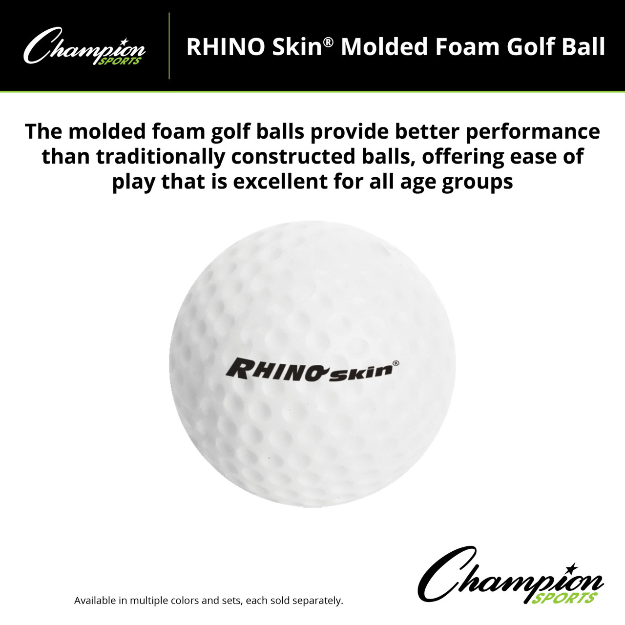 RHINO SKIN MOLDED FOAM GOLF BALL - Thumbnail 4