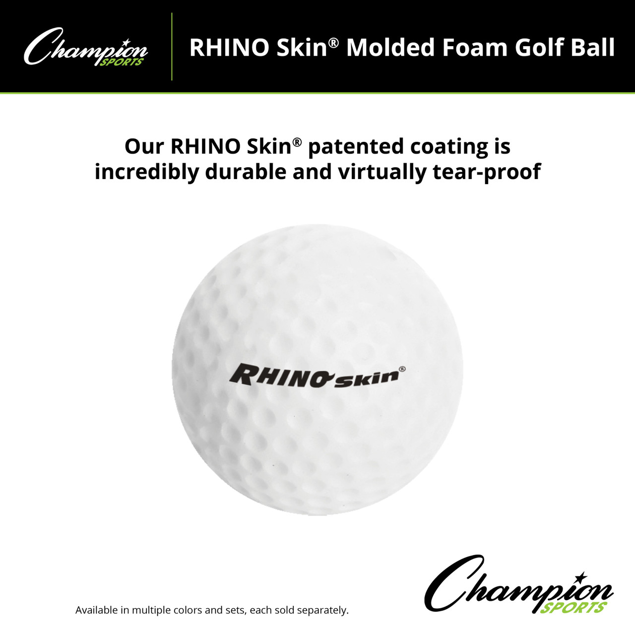 RHINO SKIN MOLDED FOAM GOLF BALL - Thumbnail 2
