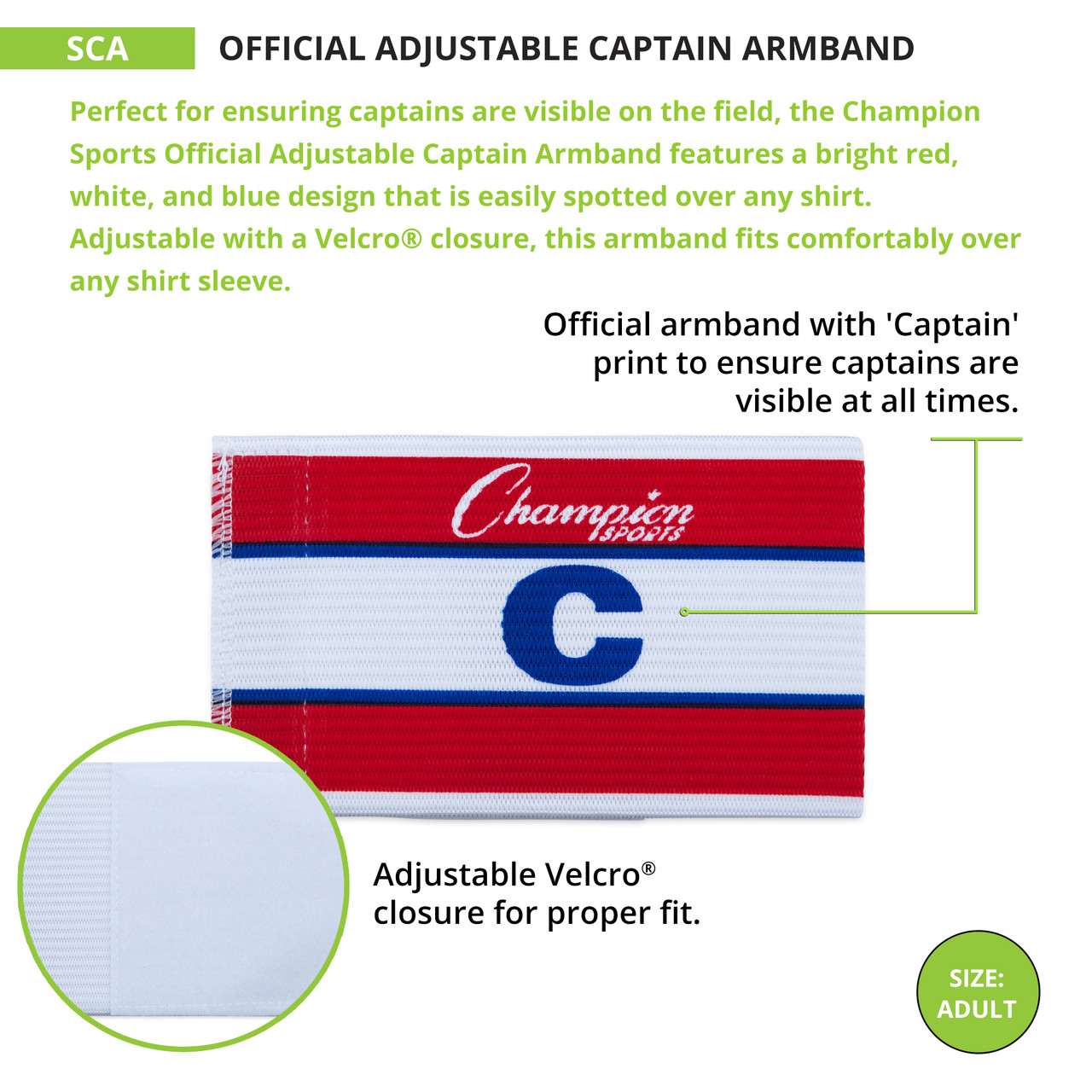 Adjustable Official Captain Armband - Thumbnail 5
