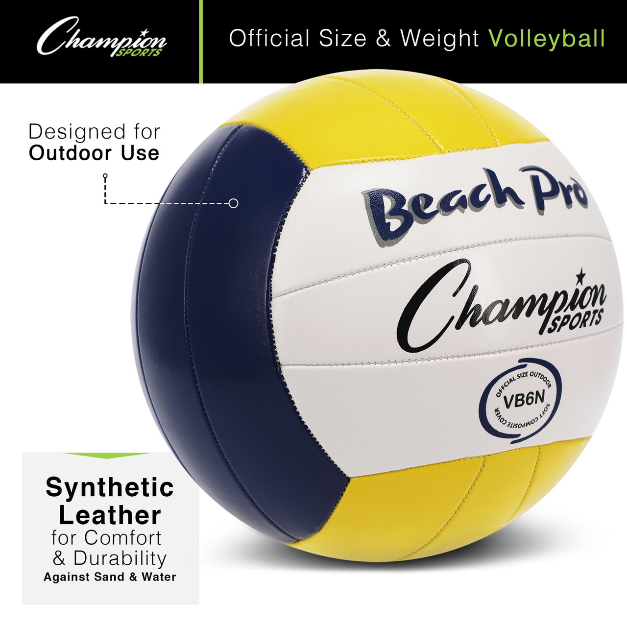 Champion Sports Beach Pro Volleyball - Thumbnail 5