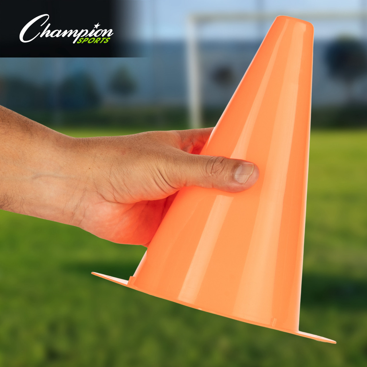 HIGH-VISIBILITY PLASTIC CONE - Champion Sports