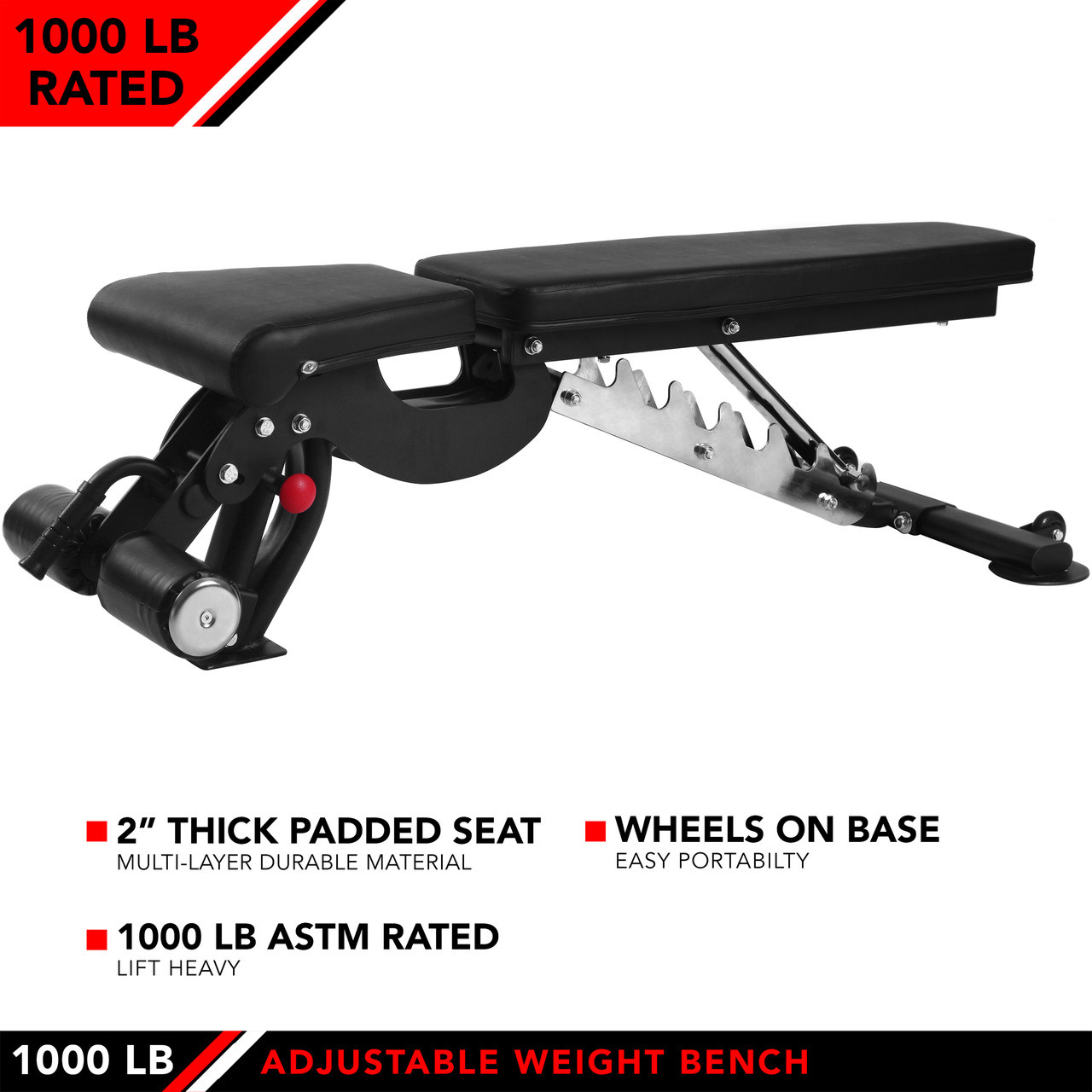 ADJUSTABLE WEIGHT BENCH, 1000 - Champion Sports
