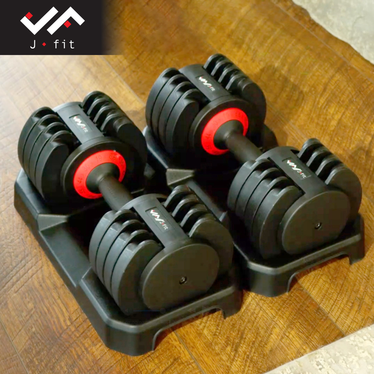 ADJUSTABLE DUMBBELL SET, 6.6-55 LB - Champion Sports