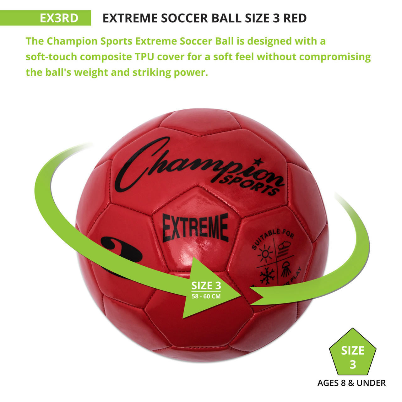 Champion Sports Soccer Ball - Thumbnail 3