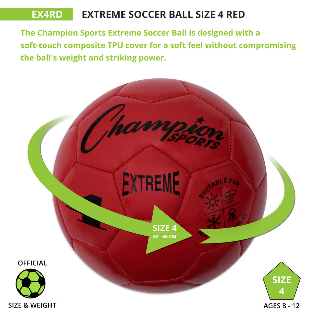 Champion Sports Soccer Ball - Thumbnail 4