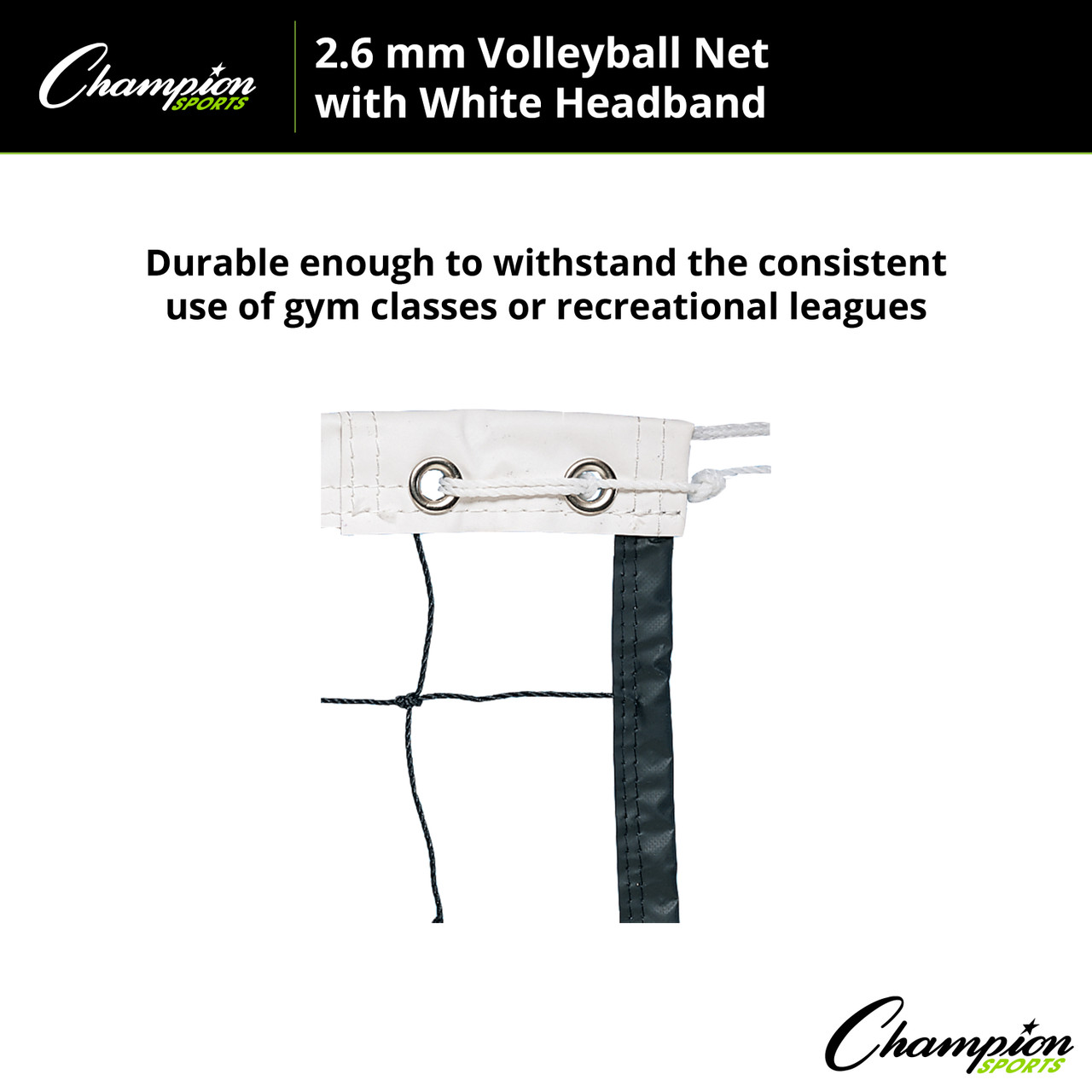 2.6 MM VOLLEYBALL NET, VN20 - Champion Sports