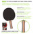 7-PLY PIPS IN RUBBER FACE TABLE TENNIS PADDLE 3-4-7