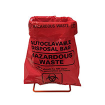 Benchtop Disposable Set 100 Bags only, red 8.5" x 11"
