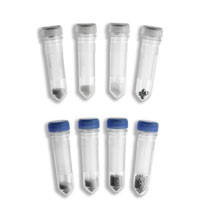 Stainless Steel Prefilled 2ml Tube Kits Non-Skirted w/caps, 2.8mm 50/pk acid washed