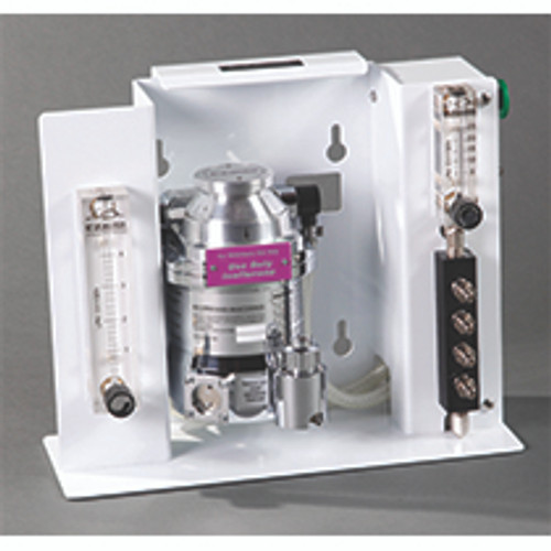 Isoflurane Vaporizer  wFlowmeter 4-port Manifold & Stand