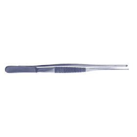 Std Pattern Tissue Forceps Premium Serrated Handle 1x2 Teeth, 4.5"