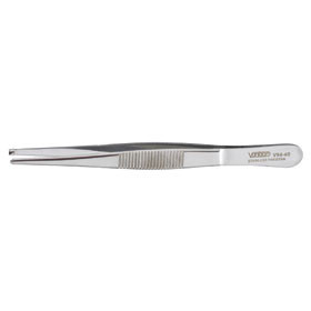 Std Pattern Tissue Forceps Serrated Handle 1x2 Teeth 4.5"
