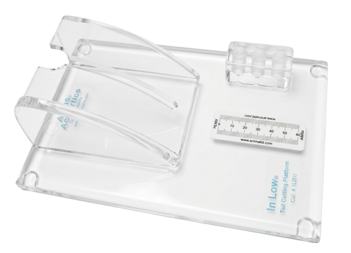Tail Snipping Platform with Micro Tube Holder and Ruler