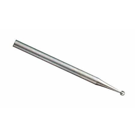 Micro-Drill Bit - Round Burr (pack of 5) Size 1, 0.8mm Tip, 1.75" L, 2.33mm shaft Made of tool steel