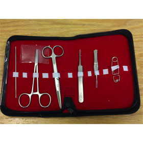 Mouse Dissection Surgical Kit with Storage Case