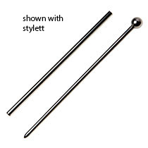 Trocar with Stylet for Mouse Tapered/Semi-Blunt Tip,14g