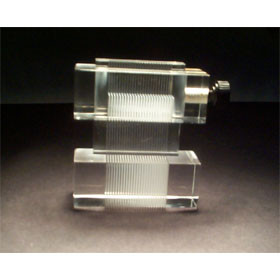 Acrylic Adjustable Tissue Slicer Straight 12mm D up to 25mm W