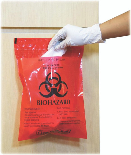 Bio-Hazard Stick on Bags Bio-Hazard Stick on Bags