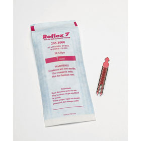 7mm Reflex Clips 100/bx non-sterile