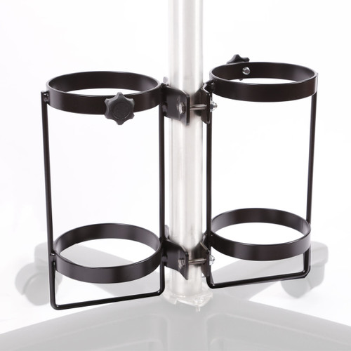 Dual Cylinder Holder for Pole Stand Dual Cylinder Holder for Pole Stand