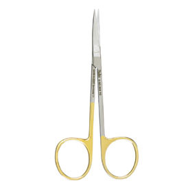 Tungsten Carbide Iris Scissors straight, 4.5"